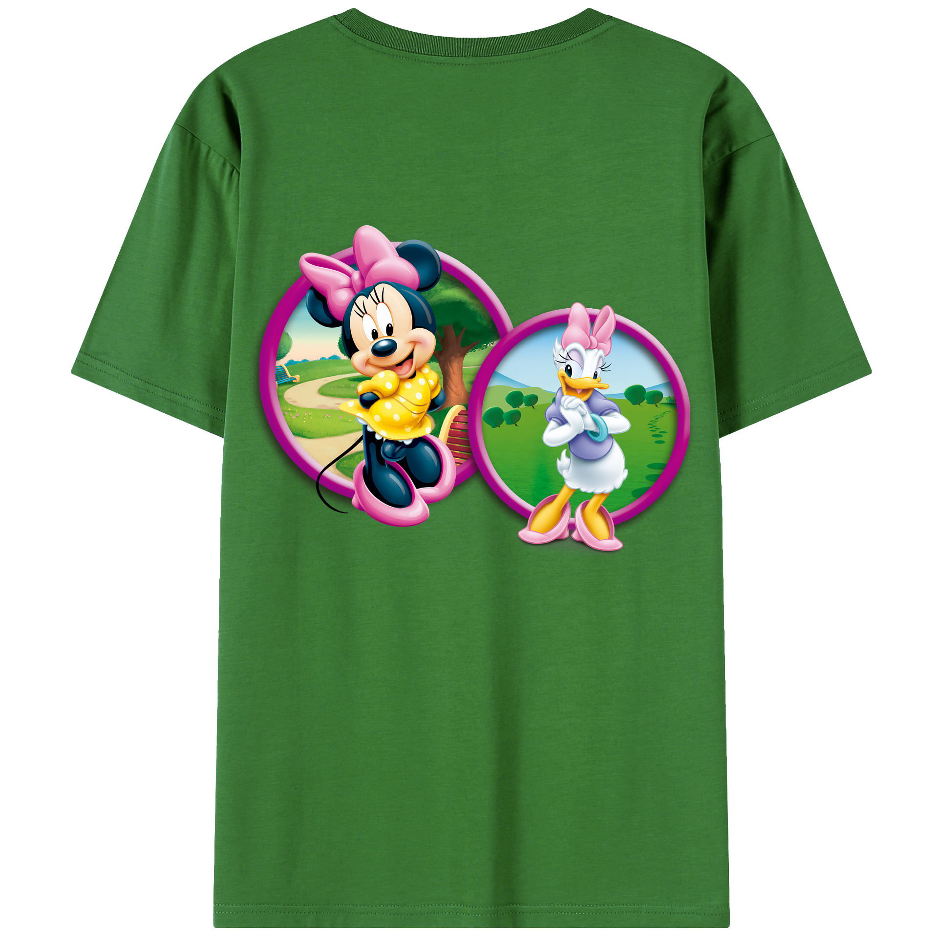 （画像用） ミッキーマウス Mickey Mouse レディース半袖Tシャツ(バックプリント)